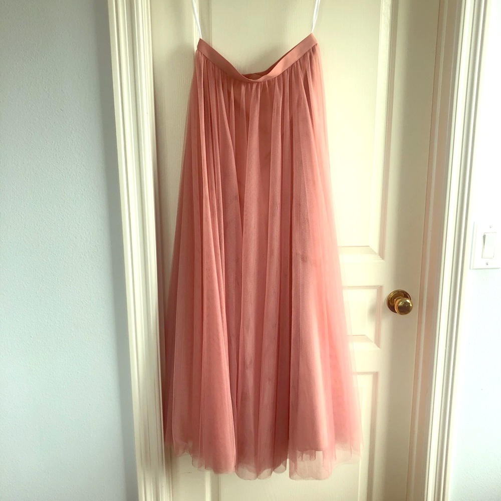 Revelry Bridesmaid Skylar Maxi Skirt, Blush, sz 6